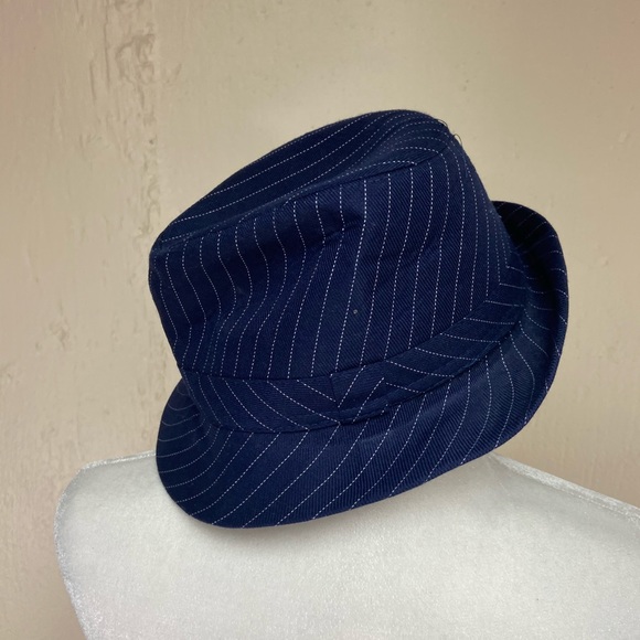 Mascan Chapeau Pinstripe Fedora Hat Unisex NWT - Picture 2 of 5